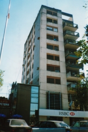 This is the tallest building in Concepcion. The Zone Leaders used to have an apartment up there, elevator and everything, that was costing about 700 pesos a month. Needless to say, President MacDonald quickly moved them to cheaper accomodations.
David  Sallay
24 May 2004