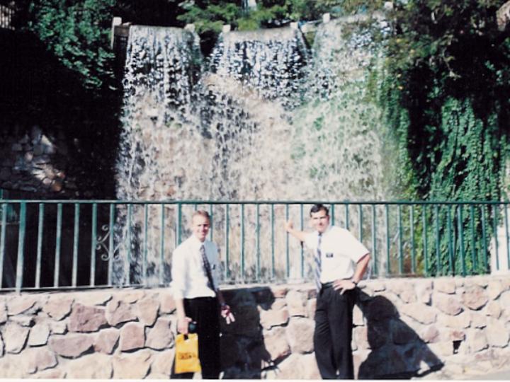 Elders Robinson and Barreto at Look-out Point on San Bernardo, Salta
Bryan C. Robinson
27 Aug 2001