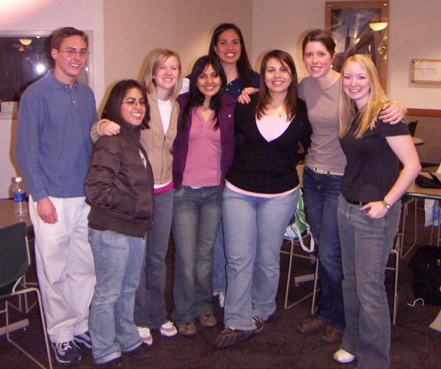 With Hermana Herrera's visit (aka Harim), we took advantage of the opportunity to get together. Poor Elder Maderia's companion-less. =)
Katy  Tindall
21 Feb 2007