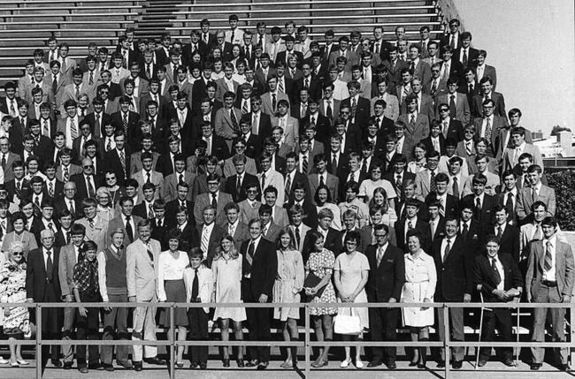 This was taken on 16 April during the 1975 Mission Conference.  The conference was held in conjunction with the rededication of the Mesa Temple.     [Click on photo for a larger image.]

02 Apr 2003