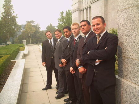 From front, Elder Claven, Gillette, Manewell Oto'Ota, Edwards & Buckputt at the temple
Lucais Samuel Claven
12 Mar 2007