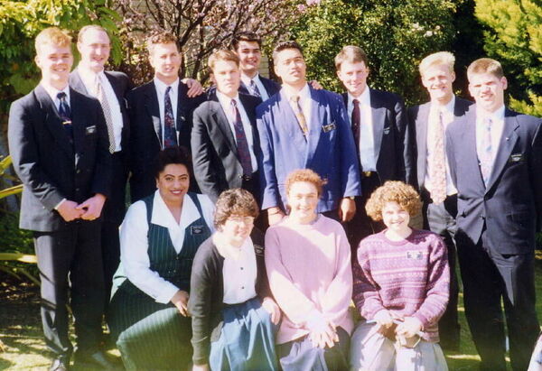 Photo outside Mission Home with newly arrived missionaries to the APM.
Wanda  Afualo-Carey
19 May 2003