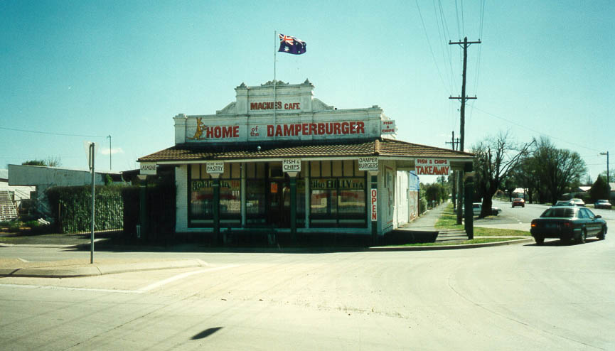 The home of the legendary Damper Burgers in Orange as visited by all missionaries.
Elissa  East
09 Jul 2001