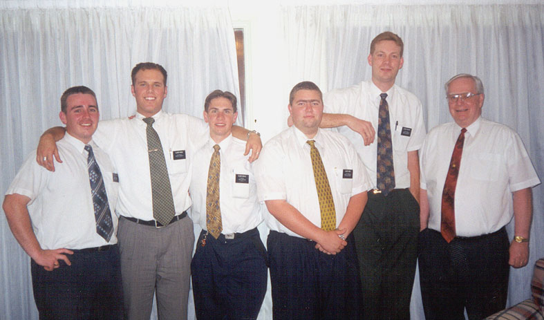 These are the missionaries who went home in Ocvt 1999 on their last night at the mission home. How many do you recognize?
Joshua D. F. Howard
13 Jul 2001