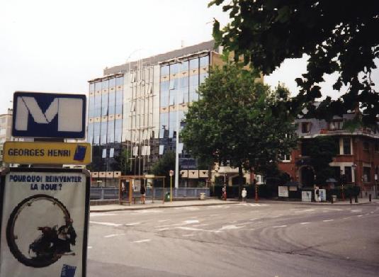 Familiar territory if you ever served in the office.  By the way, there's a great website I found this photo at:

http://ibelgique.ifrance.com/bsubway/gallery.htm

This person has taken several exterior and interior photos of each and every metro stop in the Brussels system.  For those of you who practically lived on the Brussels Metro, like me and my comps, this will bring back a thousand memories of rainy-grey days in trench coats and the smell of rubber and tar.
Bill  Hartsell
16 Feb 2004