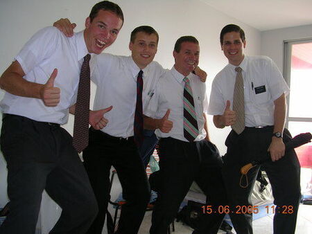 Elder Stark, Elder Menezes and friends.
Brandon Barrick and Jouber Calixto
16 Jun 2005