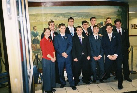 Elder STark is on the right front row. He poses with the other missionaries who came into the CTM at the same time he did. Taken in April or May 04 in Sao Paulo.
Austin James Forrester Stark
25 Oct 2004