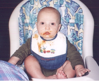 Eis aqui meu filho amado.  O nome dele e Riley e, neste foto, ele tem mais ou menos 9 meses.
Jason  Anderson
01 Feb 2002