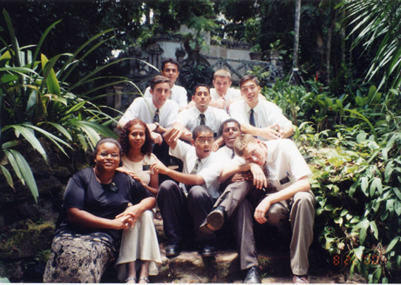 A Zona Belem no dia de preparacao passeiando no bosque. Sao (acima pra baixo, esquerda primeiro: e. Silva, e. Berquist(ficou doente e foi pra casa, terminou a missao nos Estados Unidos), e. Feliciano, e. J. da Silva, e. Parker, s. Santana, e. Gabriel, e. Pedrosa, e. Flake, s. Souza Reis.
Michael Spencer Parker
21 Feb 2006
