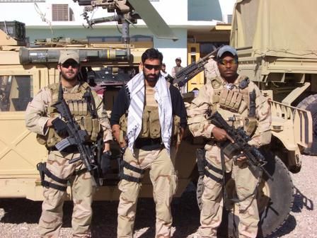 Staying busy chasing bad guys in Afghanistan.  (I'm on the left, my company commander, and a sergeant on my team)
Colby C. Jenkins
03 Dec 2004