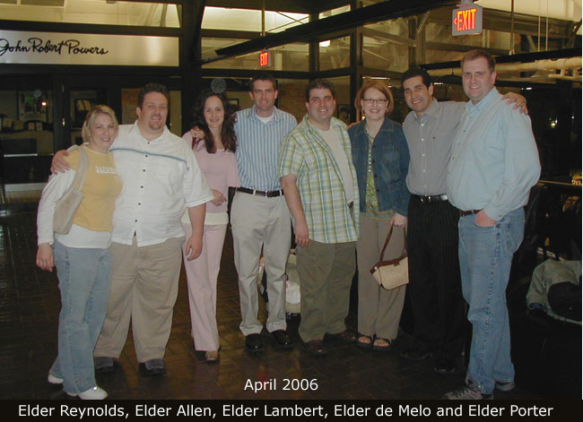 Rodizio Grill Dinner - Elder Reynolds, Elder Allen, Elder Lambert, Elder De Melo, Elder Porter.
Fabio Roberto DeMelo
02 May 2006