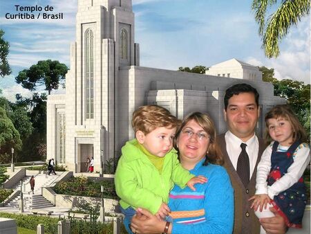 My family in front of a Curitiba Temple Photo.
Luciano S. Barboza
17 Jun 2006