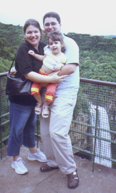 Foto tirada no Caracol em Canela - RS, nossa outra filhinha estava na 