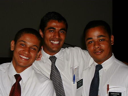 Edler Alessandra, Elder Teixeira, Elder Almeida
Richard S. Bangerter
30 Oct 2002