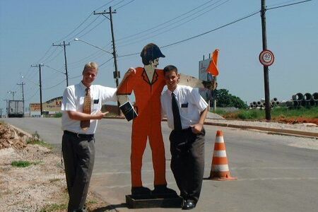 Elder Chritchfield, ???, and Elder N de Almeida
Richard S. Bangerter
21 Jun 2003