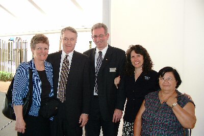 President and Sister Ellis, President and Sister Bangerer at the Sao Paulo Temple open house
Richard S. Bangerter
01 Sep 2004