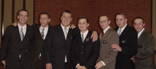 L-R:  J. McIntyre (UT),  J. Christensen (ID), B. Nielsen (UT), D. Gibbons (UT), P. Pugmire (ID), D. Gibb (CAN), R. King (WA)
Linda Boyer
24 Apr 2003