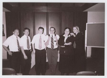 L To R: Elder Tateoka, Elder Lew, Elder Newman, Elder Malone, Sister Frampton, & Sister Robinson.
Robert Corey Newman
03 Aug 2003
