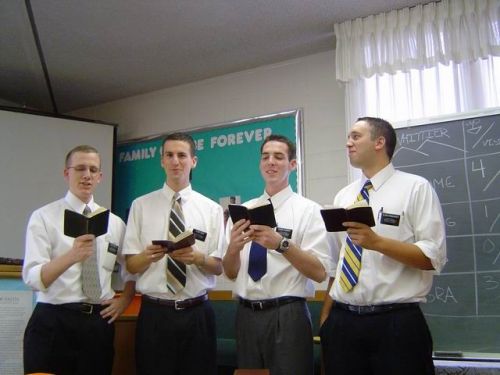 The best companionship ever.... singing in zone meeting!
Chad Lee Shaw
14 Jan 2005