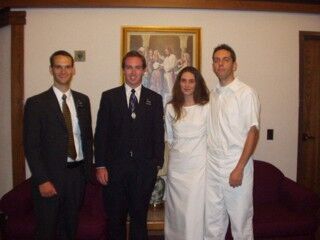 Elders King and Ray with Nichole White and Joe Mitchell. Moreno Valley
Ed, Ann Mitchell
26 Sep 2003