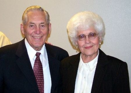 President & Doris Nessen at the mission reunion in March, 2006. Pres looks the same!

Pres met Doris (Skinner) while working at the Salt Lake Temple a few years after Sis. Bobbie Nessen died. He and Doris were married in August, 2001, and live in Centerville, UT.
Mike  Montrose
01 Apr 2006