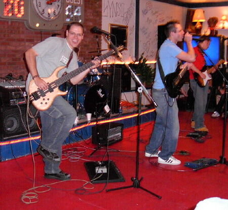 This is me playing bass in a band this summer.  Good times.
Ken  Dudley
09 Oct 2002