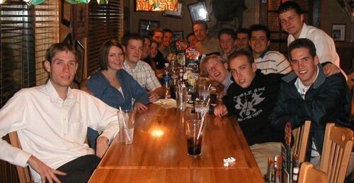 applebee's after reunion...elder coleman can't take off the suit still
Brian George Stucki
20 Nov 2002