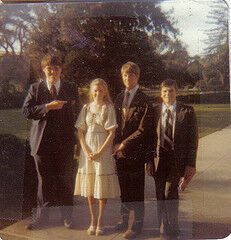 Elder Van Wormer, newly baptized Pamela A. Hilbert, Elder Beckstead and Elder Parkin on 4 May 1980, Menlo Park Stake Center, California.
Terry L. Van Wormer
15 Apr 2008
