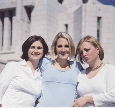 we all met at the Cardston Temple in May-it was wonderful. here is Sister's Hodges, Sherman, and Burnham
Nicole Amber Wagner
18 Aug 2004