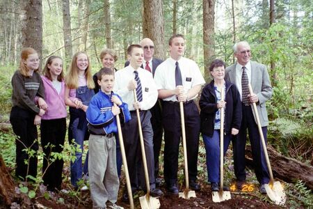 Elder Wells and Elder Heward at the groundbreaking ceremony of the Campbell River church building.
Cory  Wells
19 Aug 2023
