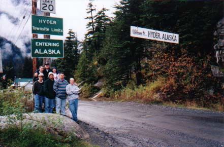 The Terrace Zone P-Day trip to Hyder, AK. L-R: Larson, Hillman, Stevenson, Niederhauser, Pipes, Steffen, Cook.  Submitted by Jim Pipes
Richard Funk
10 Nov 2003