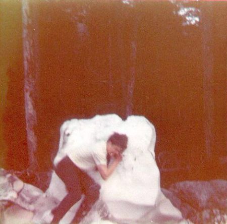 Petersburg, AK, Elder Klinger, starved for contact sport, defends himself against attacking snow monster.  Submitted by William Steele.  1972.
Richard Funk
10 Nov 2003