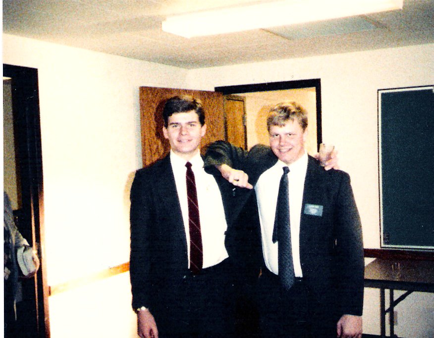 This is a picture of Elder Craig Martin and Elder Richard Okey of Provo, UT - 1986
Brian Dean Cantelope
09 Aug 2007