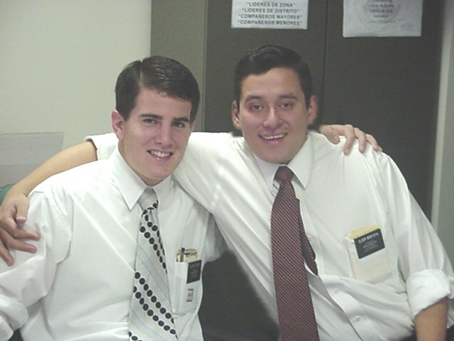 Con ELder Peterson tambien fuimos compañeros en la oficina. ELder Peterson es de Tylorsville y no he tenido ninguna noticia de el despues de la mision, Pero este compadre es como un Angel.
raul  montoya
02 Aug 2005