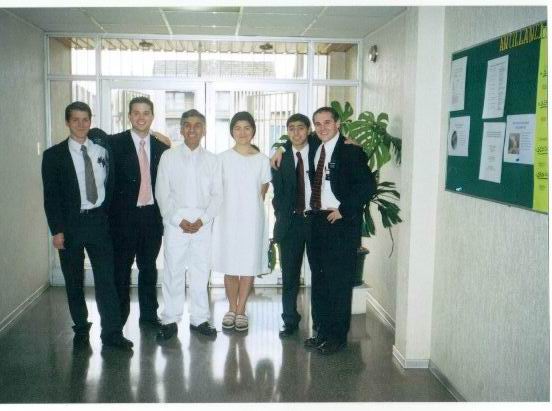 E'Lemmon,
E'Bunker
Hno. Astorga
Elizabeth... (ahora ex misionera :D )
Me (E'Cortes)
& E'Morris
Sebastian P. Cortes
19 Oct 2007