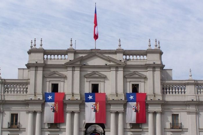 18 de septiembre de 2010 - close-up picture of Chilean flags on the rear side of the Moneda.
Gary V. Davis
06 Oct 2010