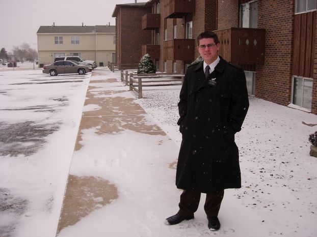 Elder McDonald standing in the snow in Dodge City, Kansas (December 2005)
Joel Allen McDonald
07 Dec 2005