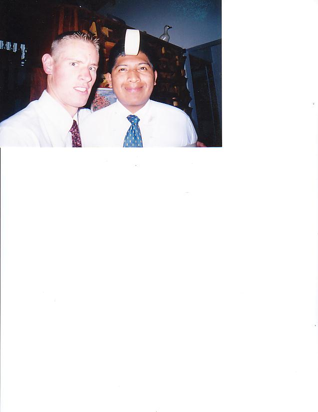 He's wrapped up with masking tape
Trevor James Thompson
27 Feb 2004