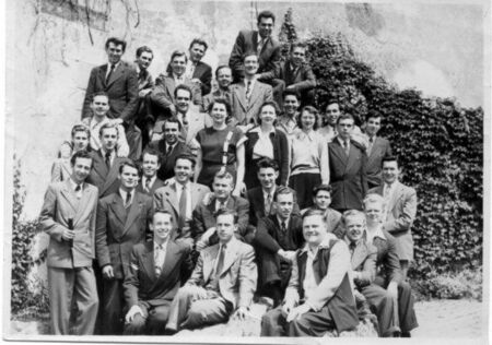 Ryan Mecham sent me this picture a while ago with this comment:

This is the entire mission in 
1948
at Karlstejn.  In the very front (with no tie) you can see Pres.
Toronto.  (Sis. Toronto is in the middle of the group).  Pres. Winder 
is
on the second row along with Reed Glauser (and several other
missionaries who returned to serve with thier wives in teh 1990's).
Caleb Pusey
30 May 2003