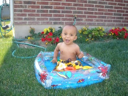 I had to post this picture of my little boy taking a swim!  Michael just turned 8 months this week.
Jeremy  Mitchell
11 Aug 2005
