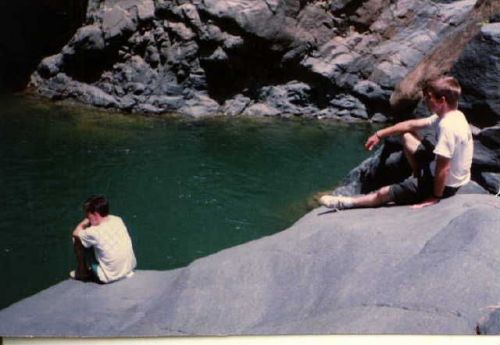 No te preocupes, Jepson.  Un dia vamos a poder nadar de nuevo. 
Don't worry Elder Jepson, someday we'll be able to swim again...
Benjamin F. Cluff
13 Jun 2001