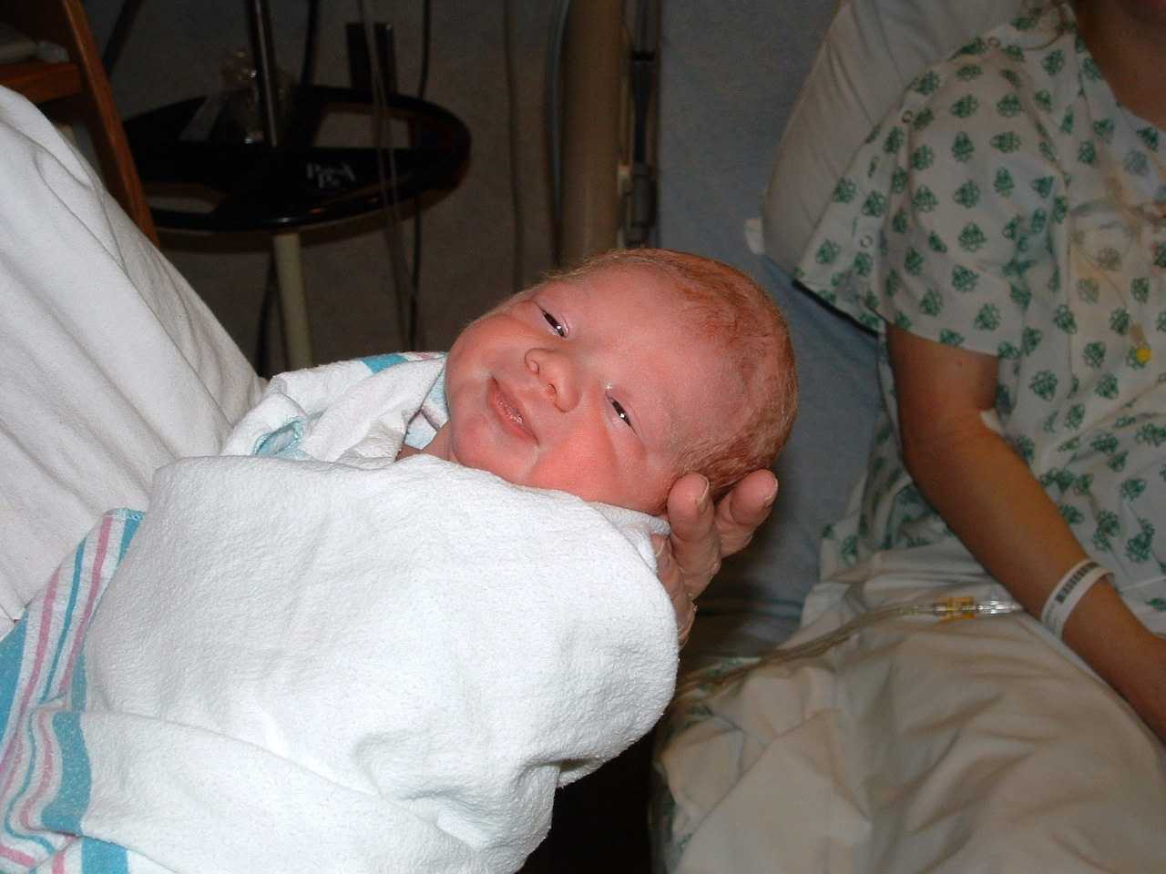 Just thought I would let everyone see a picture of our cute little girl named Emily G. Horton.
 
My wife gave birth to our wonderful little girl on Saturday at 4:52 PM!!
 
She weighed 6 lbs 0 oz and measured 18 inches long.
 
Mom and baby continue to do well!!!  (And I'm not as tired as I thought I would be)
Matt  Horton
14 May 2003