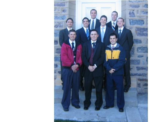 En el templo, el dia de la boda con: Harrison, Romrell, Neff, Nethercott, Hammond, Wendt, Moss, Waite, y Waite.
Kolby K Romrell
30 May 2006