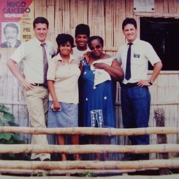 Elder Kris Sanders and Elder Dan Leaño with a family from Pascuales, Circa 1988
Daniel M. Leaño
17 Dec 2007