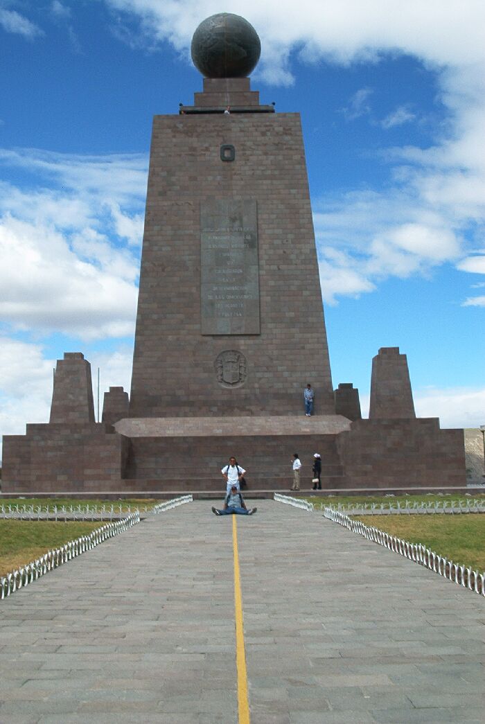 Elder lopez and Elder wood at the mitad del mundo
Dallin  Wood
08 Sep 2002