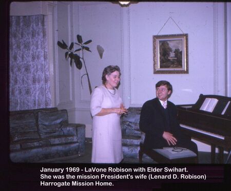 1968_January_Sister LaVone Robison and Elder Swihart
Bronson  Gardner
08 Jan 2022