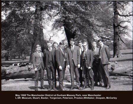 1968 - May - The elders of the Manchester District in Durham Massey Park
Bronson  Gardner
26 Mar 2022