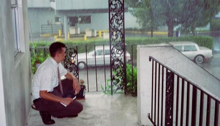 Knocking doors in Sweetwater waiting for the downpour to let up.
Matt D George
14 Jul 2005