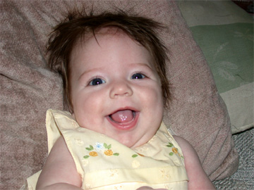 Evie's hair is always sticking up!
Rebecca Lyn Hyer
16 Jun 2004
