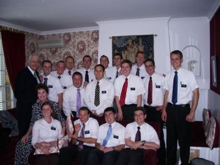 This is the picture taken our last night in the mission, May 30, 2007.  The elders going home started out at the same time as Pres. and Soeur Pond (the couple in the photo).
Grant Paul Emery
10 Mar 2009